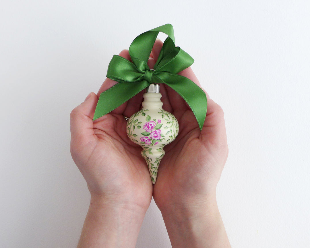 Ivory Rose Bouquet Heirloom Ornament