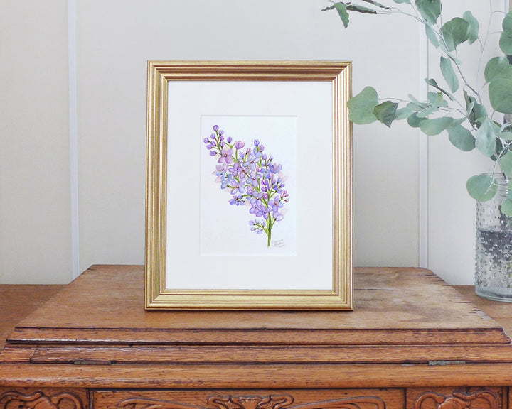"Fragrant Lilac" an Original Watercolor Painting