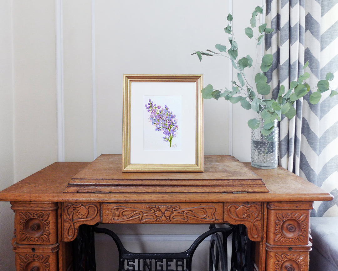 "Fragrant Lilac" an Original Watercolor Painting