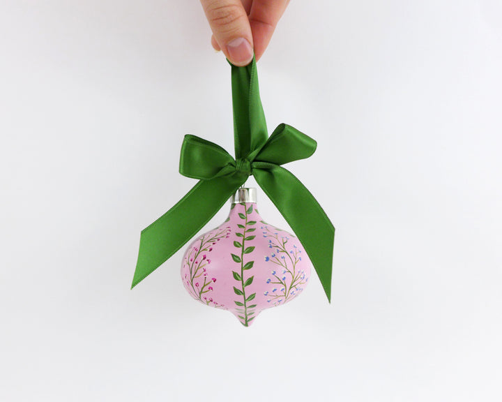 Petite Fleurs in Pink Heirloom Ornament