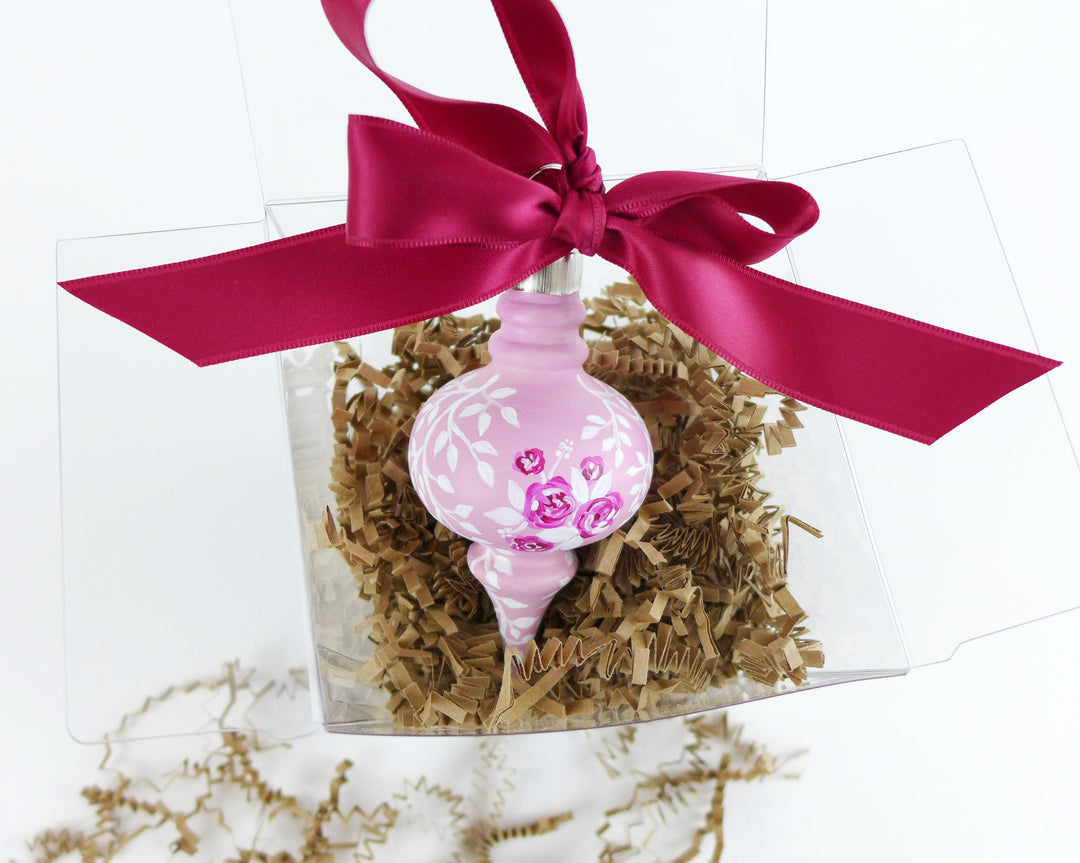 Pink Rose Bouquet Heirloom Ornament