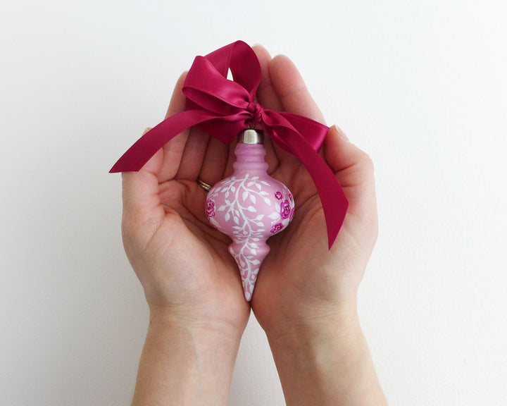 Pink Rose Bouquet Heirloom Ornament