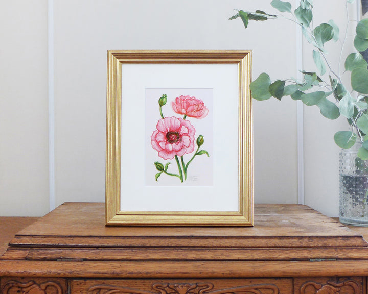 "Bold Poppy" an Original Watercolor Painting