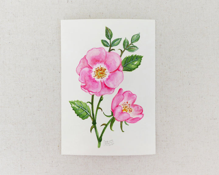 "Wild Rose" an Original Watercolor Painting
